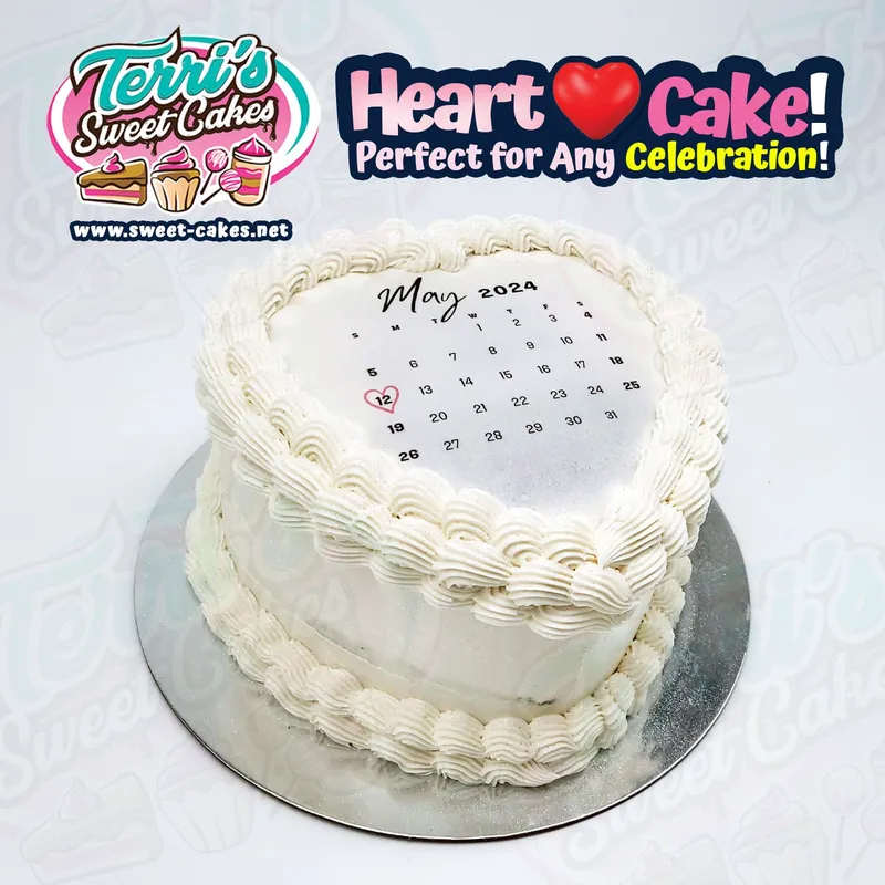 White Heart Cake